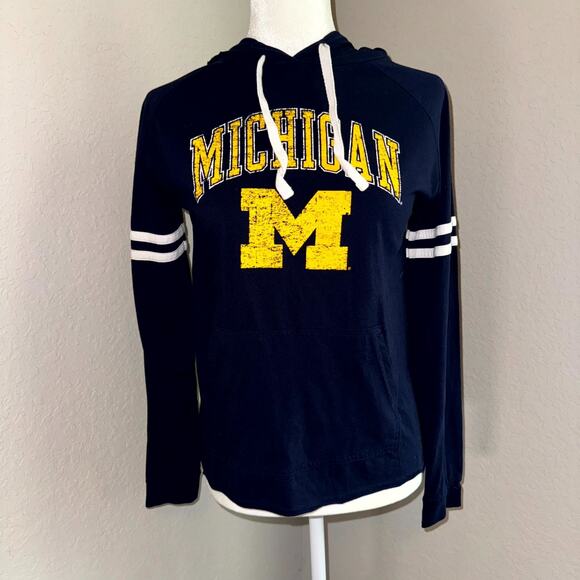 Proedge By Knights Apparel Hoodie Women Medium Blue Michigan Wolverines Football - Picture 1 of 8